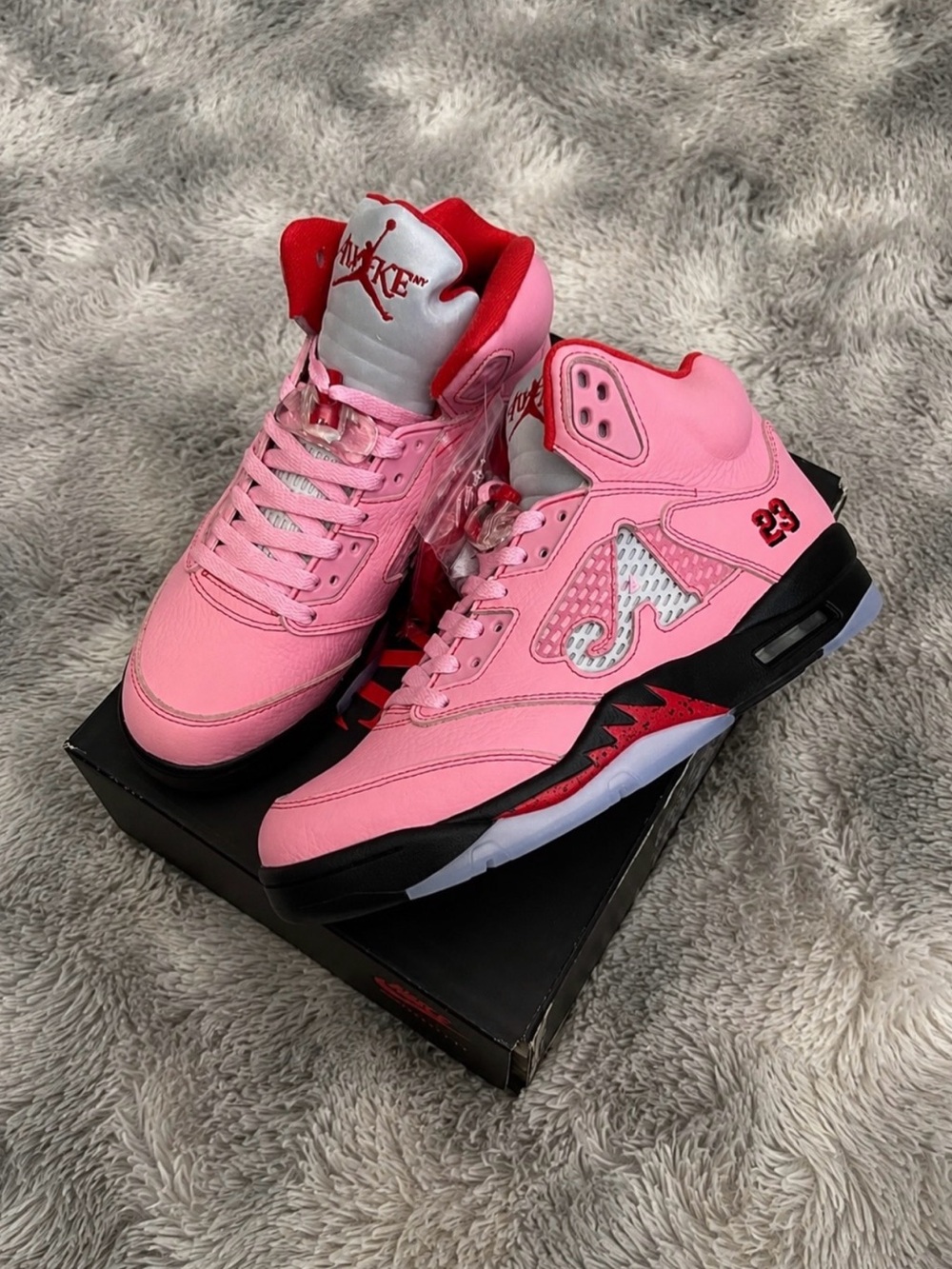Jordan Awake NY Pink and Red Women’s Sneakers